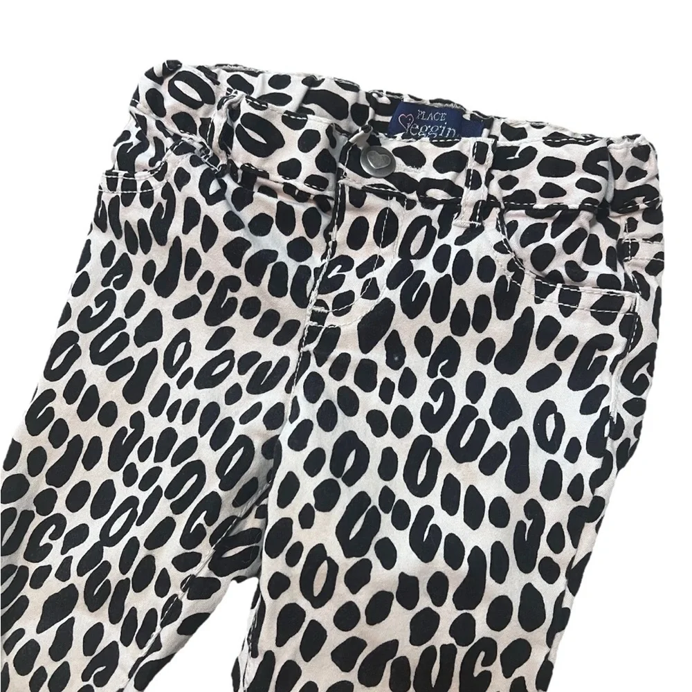 Children’s Place Animal Print Jeggings Baby Girls 18-24 months Leopard Jeans